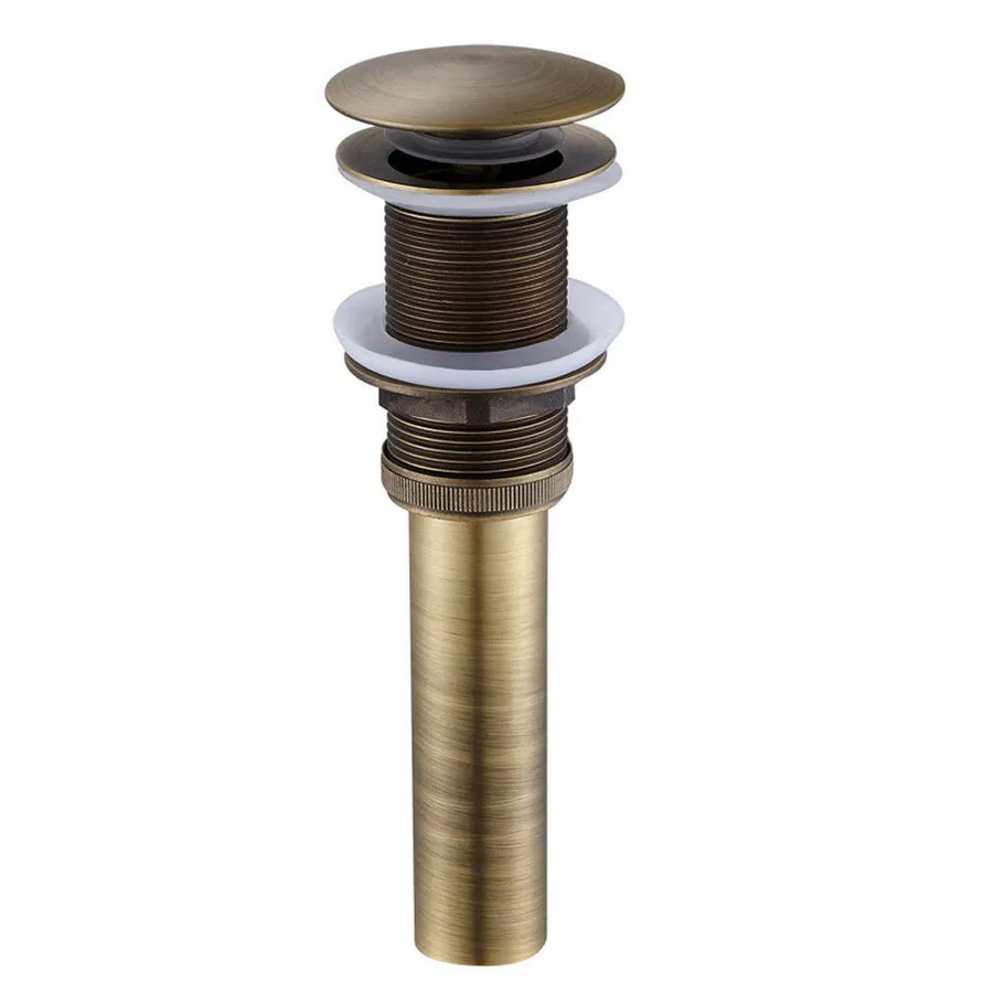 Antique Brass Basin Sink Pop Up Drain Bathroom Vessel Sink Waste Drain Without Overflow Faucet Water Drain Bathroom Accessories
Antique Brass Basin Sink Pop Up Drain Bathroom Vessel Sink Waste Drain Without Overflow Faucet Water Drain Bathroom Accessories