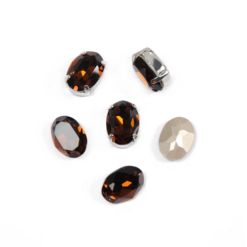 CTPA3bI 4120 Claw Strass Smoked Topaz Oval Glass Sew On Rhinestones Pointback Crystal Strones On Handcraft Clothes Accessories
CTPA3bI 4120 Claw Strass Smoked Topaz Oval Glass Sew On Rhinestones Pointback Crystal Strones On Handcraft Clothes Accessories
