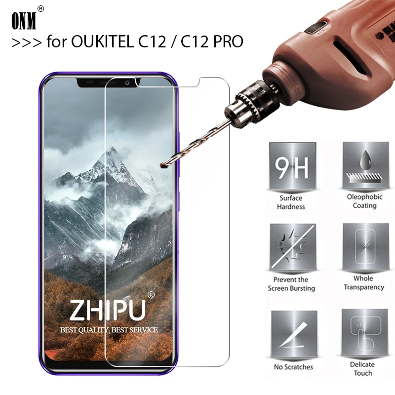 

25 Pcs Tempered Glass For OUKITEL C12 Glass Screen Protector 2.5D 9H Premium Tempered Glass For OUKITEL C12 PRO Protective Film