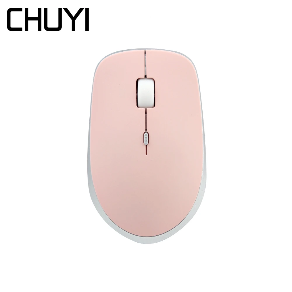 CHUYI 2.4G Silent Wireless Mouse Ultra Thin Computer 3D Office Mice 800/1200/1600 DPI USB Optical Pink Mause For Gift PC Laptop
CHUYI 2.4G Silent Wireless Mouse Ultra Thin Computer 3D Office Mice 800/1200/1600 DPI USB Optical Pink Mause For Gift PC Laptop