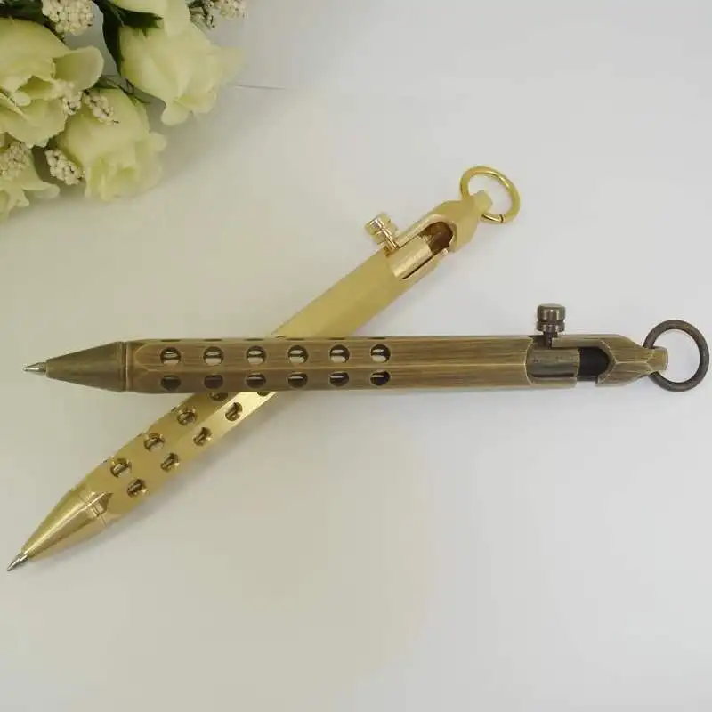 Hexagonal Copper Tactical Ballpoint Brass Pen with Key Ring Mini Holes Design Solid Brass Ball Pen Office school supplies
Hexagonal Copper Tactical Ballpoint Brass Pen with Key Ring Mini Holes Design Solid Brass Ball Pen Office school supplies