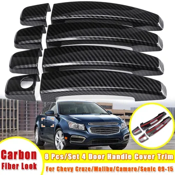 8 Pcs/Set Car Exterior Door Handle Cover Trim Carbon Fiber Lo Plastic For Chevy for Cruze for Malibu Camaro 2009-2015 
8 Pcs/Set Car Exterior Door Handle Cover Trim Carbon Fiber Lo Plastic For Chevy for Cruze for Malibu Camaro 2009-2015