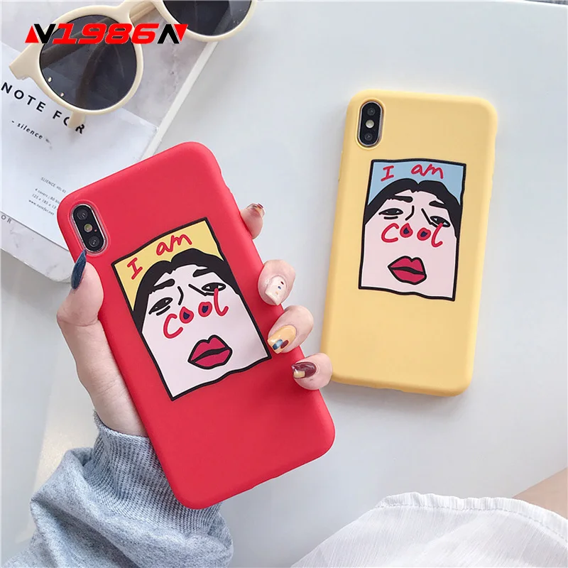 N1986N For iPhone 6 6s 7 8 Plus X XR XS Max Phone Case Fashion Cute Cartoon Letter I am Cool Softt Silicone Fundas For iPhone Xr
N1986N For iPhone 6 6s 7 8 Plus X XR XS Max Phone Case Fashion Cute Cartoon Letter I am Cool Softt Silicone Fundas For iPhone Xr