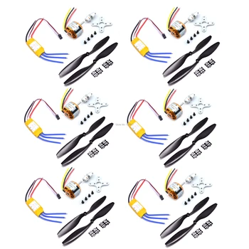 6set/lot A2212 1000KV Brushless Outrunner Motor +30A ESC+1045 Propeller Quad-Rotor Set for F550 S550 F450RC Aircraft Multicopter
6set/lot A2212 1000KV Brushless Outrunner Motor +30A ESC+1045 Propeller Quad-Rotor Set for F550 S550 F450RC Aircraft Multicopter