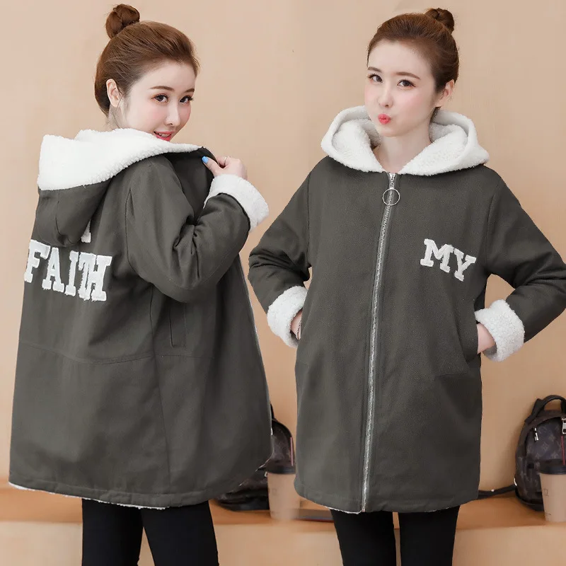 Photo Shoot 2019 New Style Korean-style Students Embroidered Lambs Wool Mid-length Cowboy Hooded Brushed And Thick Coat 5991
Photo Shoot 2019 New Style Korean-style Students Embroidered Lambs Wool Mid-length Cowboy Hooded Brushed And Thick Coat 5991