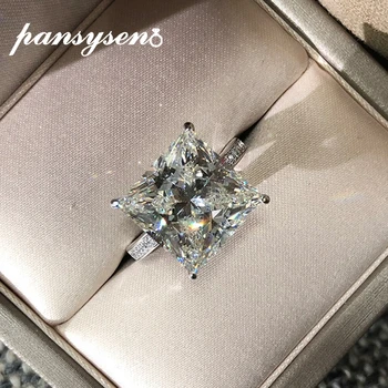 PANSYSEN Top Quality Solid 925 Sterling Silver 15ct Created Moissanite Wedding Rings for Women Party Fine Jewelry Ring wholesale 
PANSYSEN Top Quality Solid 925 Sterling Silver 15ct Created Moissanite Wedding Rings for Women Party Fine Jewelry Ring wholesale