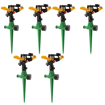 6 Pack Garden Sprinklers, Lawn 360 Rotating Impact Sprinklers, Adjustable Swing Automatic Watering Irrigation Tools
6 Pack Garden Sprinklers, Lawn 360 Rotating Impact Sprinklers, Adjustable Swing Automatic Watering Irrigation Tools