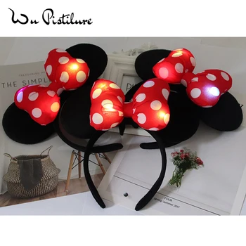 10pcs LED Christmas Headband Minnie Mouse Ears luminous Headwear flash children LED hair accessories colorful lights toys
10pcs LED Christmas Headband Minnie Mouse Ears luminous Headwear flash children LED hair accessories colorful lights toys