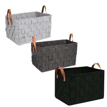 Foldable Storage Basket Trash Can Storage Box Handmade Rectangular Felt Cloth Storage Box Cube Container With Handle
Foldable Storage Basket Trash Can Storage Box Handmade Rectangular Felt Cloth Storage Box Cube Container With Handle