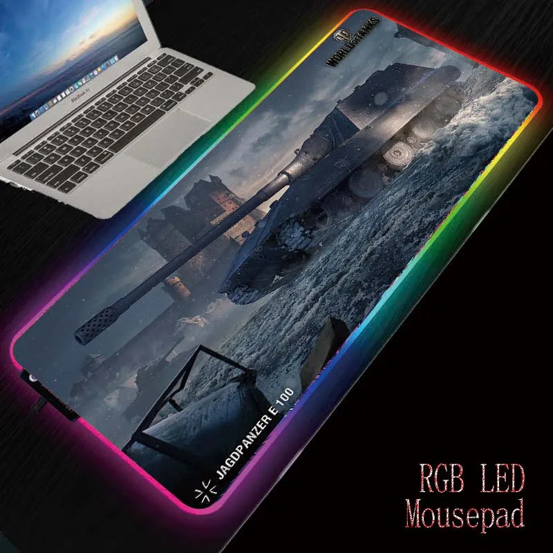 MRGBEST World of Tanks Gaming Mouse Pad Computer Large Mause Big Mousepad Gamer RGB LED Backlit Mat PC Desk Play | Компьютеры и офис