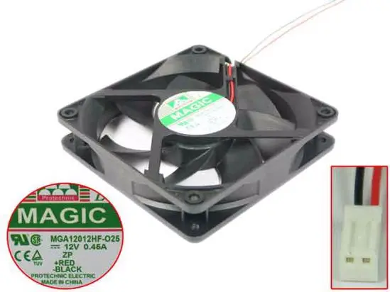Magic MGA12012HS-O25 DC 12V 0.45A 120x120x25 мм 2-проводной Вентилятор охлаждения сервера
Magic MGA12012HS-O25 DC 12V 0.45A 120x120x25 мм 2-проводной Вентилятор охлаждения сервера