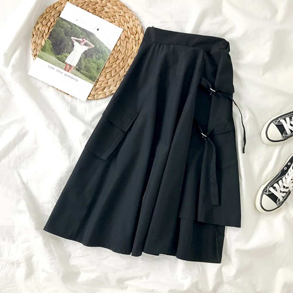Irregular Skirts Women Chic Harajuku New Fashion Skirt Casual Loose A-Line High Waist Tooling Pocket Japanese Style Skirts
Irregular Skirts Women Chic Harajuku New Fashion Skirt Casual Loose A-Line High Waist Tooling Pocket Japanese Style Skirts