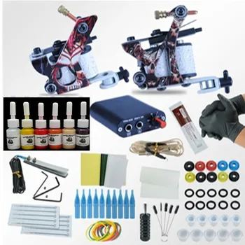 2 Tattoo Machine Gun 6 Colors Pigment Inks Sets Power Supply Set Starter Tattoo Kits Body Art Tools Sets
2 Tattoo Machine Gun 6 Colors Pigment Inks Sets Power Supply Set Starter Tattoo Kits Body Art Tools Sets