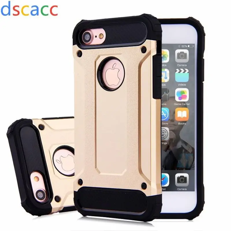DSCACC Luxury Tough Hard Combo Hybrid TPU PC Armor Case for iPhone Xs Max 6.5 XR 6.1 X 6 6S 7 8 plus 5C 5 5S SE 4 4S 50pcs | Мобильные