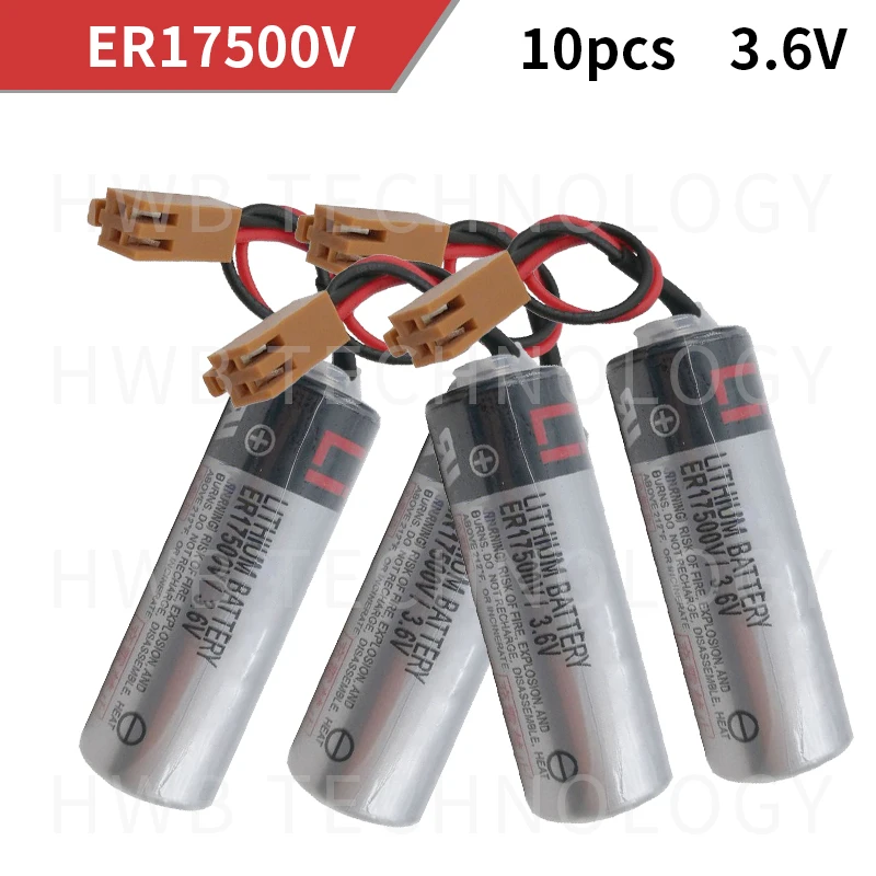 10pcs/lot 100% New Original For TOSHIBA ER17500V 3.6V PLC Lithium Battery Batteries With Brown Plug Free Shipping
10pcs/lot 100% New Original For TOSHIBA ER17500V 3.6V PLC Lithium Battery Batteries With Brown Plug Free Shipping