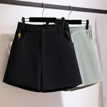 300 Pounds of Large Size Dress Fat mm New Style Female Summer Casual Loose Slimming Wide-Leg Shorts Workwear BF Style Pants 
300 Pounds of Large Size Dress Fat mm New Style Female Summer Casual Loose Slimming Wide-Leg Shorts Workwear BF Style Pants