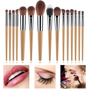 15pcs Makeup Brushes Wooden Cosmetic Brushes for Foundation Powder Blush Concealers Eye Shadows Kit HJL2019
15pcs Makeup Brushes Wooden Cosmetic Brushes for Foundation Powder Blush Concealers Eye Shadows Kit HJL2019