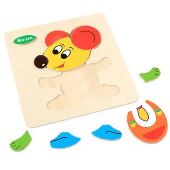 Kuulee 1PC Children Wooden Cartoon 3D Puzzle Early Educational Jigsaw Toy High Quality Child Interesting Toys
Kuulee 1PC Children Wooden Cartoon 3D Puzzle Early Educational Jigsaw Toy High Quality Child Interesting Toys