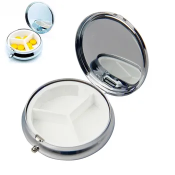 OPHAX Mini Portable Silver Metal Round Pill Box Case Drug Holder Medicine Tablet Capsule Box Container Storage Travel For Health
OPHAX Mini Portable Silver Metal Round Pill Box Case Drug Holder Medicine Tablet Capsule Box Container Storage Travel For Health