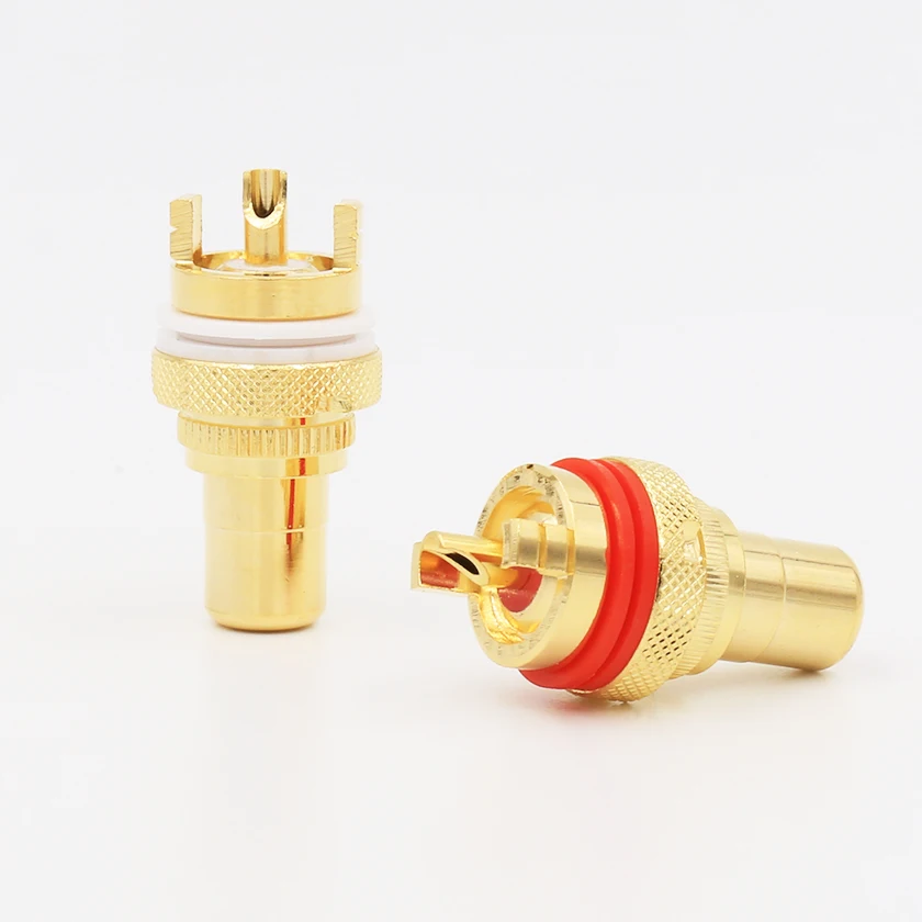 VRF001G HIGH PERFOMACNE GOLD PLATE RCA FEMALE CONNECTOR CHASSIS SOCKETS RCA Socket
VRF001G HIGH PERFOMACNE GOLD PLATE RCA FEMALE CONNECTOR CHASSIS SOCKETS RCA Socket