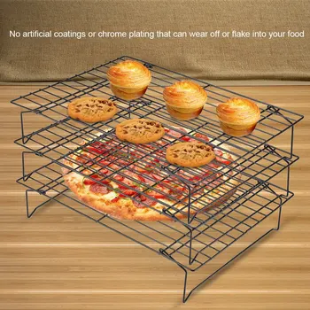 Three Layers Baking Cake Cooling Racket Stainless Steel Anti-rusty Non-toxic and Safe
Three Layers Baking Cake Cooling Racket Stainless Steel Anti-rusty Non-toxic and Safe