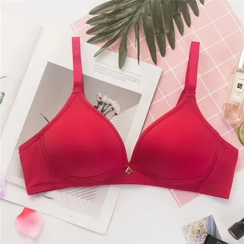 New lingerie comfortable sweat-absorbent body without rim underwear soft zero bond simple thin breathable smooth solid bra 
New lingerie comfortable sweat-absorbent body without rim underwear soft zero bond simple thin breathable smooth solid bra