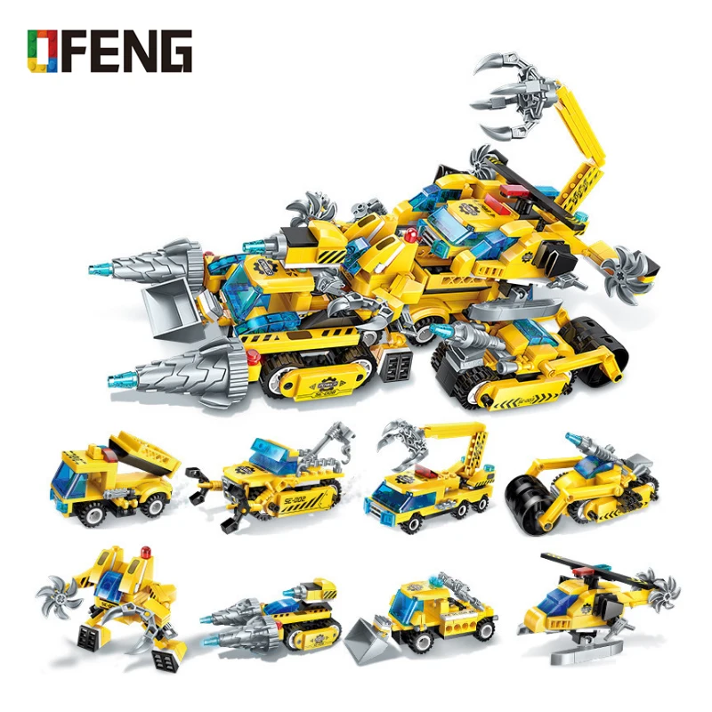 8 In 1 Engineering Vehicle Building Blocks Technic Assemble Helicopter Car Bricks Toys For Children Kit DIY Gifts Educational
8 In 1 Engineering Vehicle Building Blocks Technic Assemble Helicopter Car Bricks Toys For Children Kit DIY Gifts Educational