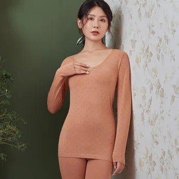 Thermal Underwear Suit Women Seamless Body Lace Round Neck Autumn Clothes Long Trousers Two-piece Base Cotton Sweater Ondergoed
Thermal Underwear Suit Women Seamless Body Lace Round Neck Autumn Clothes Long Trousers Two-piece Base Cotton Sweater Ondergoed