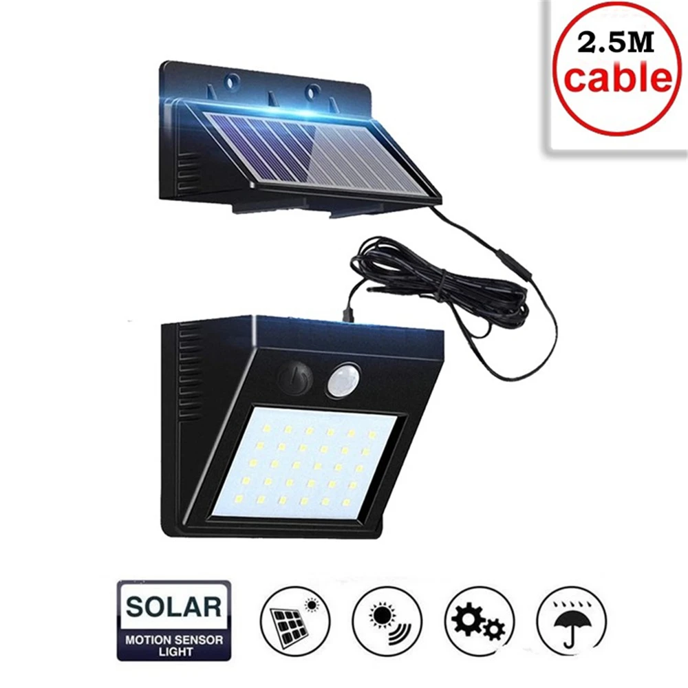 30 LED Solar Lights Outdoor Solar Lamp RIP Motion Sensor Rechargeable Solar Light Bulb Lamps IP65 Waterproof Wall Street Lights
30 LED Solar Lights Outdoor Solar Lamp RIP Motion Sensor Rechargeable Solar Light Bulb Lamps IP65 Waterproof Wall Street Lights