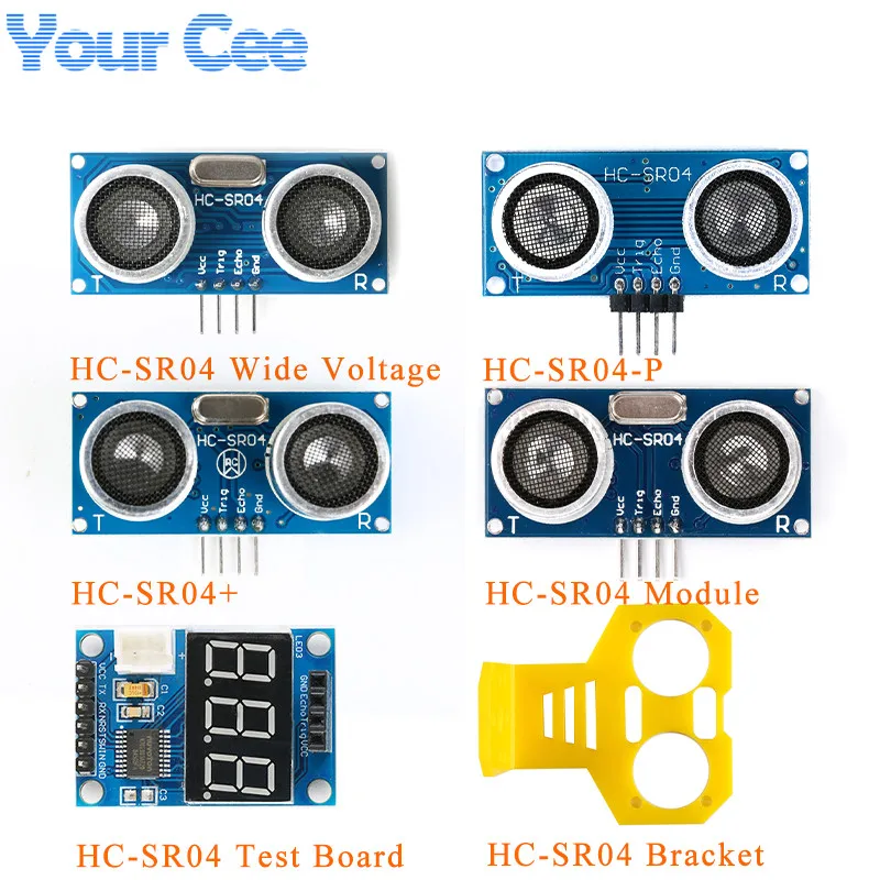HC-SR04 Distance Sensor Ranging Sensor Module Ultrasonic Wave Detector HCSR04 HC SR04 HC-SR04+ Test Board Bracket for Arduino
HC-SR04 Distance Sensor Ranging Sensor Module Ultrasonic Wave Detector HCSR04 HC SR04 HC-SR04+ Test Board Bracket for Arduino