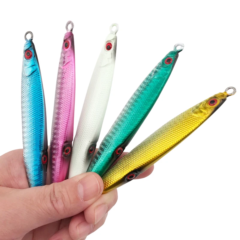 OBSESSION 60g/10cm 80g/11cm 100g/11.5cm Hard Metal Lead Fish Slow Sinking Fall Luminous Jiggings Saltwater Long Cast Fish Tackle
OBSESSION 60g/10cm 80g/11cm 100g/11.5cm Hard Metal Lead Fish Slow Sinking Fall Luminous Jiggings Saltwater Long Cast Fish Tackle