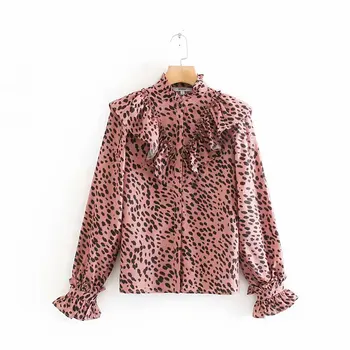New women animal pattern print pleated ruffles casual kimono blouses female leopard shirt chic brand feminina blusas tops LS6040
New women animal pattern print pleated ruffles casual kimono blouses female leopard shirt chic brand feminina blusas tops LS6040