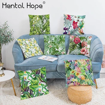 Tropical Style Plam Leaf Printed Decorative Cushion Cover Flower Pattern Throw Pillow Cover Plush Home Decor Square Pillowcase
Tropical Style Plam Leaf Printed Decorative Cushion Cover Flower Pattern Throw Pillow Cover Plush Home Decor Square Pillowcase