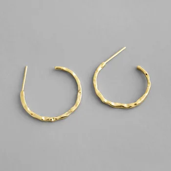19mm 100% Authentic 925 Sterling silver Gold Mobius Irregular circle geometric stud Earrings handmade simple Fine jEWELRY TLE736
19mm 100% Authentic 925 Sterling silver Gold Mobius Irregular circle geometric stud Earrings handmade simple Fine jEWELRY TLE736