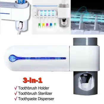 3 in 1 UV Light Ultraviolet Toothbrush Sterilizer Toothbrush Holder Automatic Toothpaste Squeezers Dispenser Oral Care Dropship
3 in 1 UV Light Ultraviolet Toothbrush Sterilizer Toothbrush Holder Automatic Toothpaste Squeezers Dispenser Oral Care Dropship