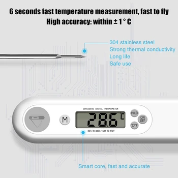 Chefs Tools Probe BBQ Accessories LCD Display Home Kitchen Digital Cooking Food Meat Thermometer Timing Instant Read Alarm
Chefs Tools Probe BBQ Accessories LCD Display Home Kitchen Digital Cooking Food Meat Thermometer Timing Instant Read Alarm