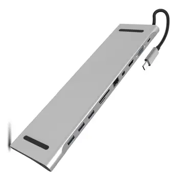 USB-C to VGA HDMI Mini Displayport Ethernet 3 HUB TF SD Charger Card Reader Digital AV Multiport Adapter Docking 11 in 1
USB-C to VGA HDMI Mini Displayport Ethernet 3 HUB TF SD Charger Card Reader Digital AV Multiport Adapter Docking 11 in 1