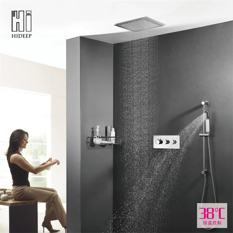Concealed Shower Wall-in Embedded Constant Temperature Shower Valve 320 Size Square Awning Top Nozzle HI05022
Concealed Shower Wall-in Embedded Constant Temperature Shower Valve 320 Size Square Awning Top Nozzle HI05022