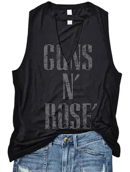 GUNS N' ROSE' V-Neck Tank Top Sleeveless Vest T-Shirt Summer Sexy V Neck Sleeveless Tops
GUNS N' ROSE' V-Neck Tank Top Sleeveless Vest T-Shirt Summer Sexy V Neck Sleeveless Tops