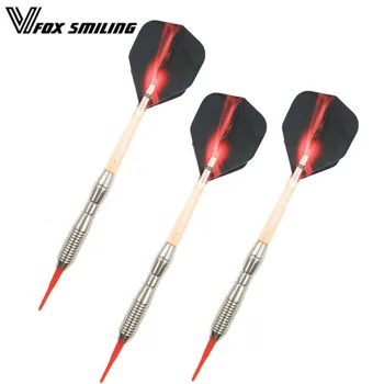 Fox Smiling 3PCS 18g Red Professional Darts Soft Tip Darts Electronic Darts With Nice Pattern Flights
Fox Smiling 3PCS 18g Red Professional Darts Soft Tip Darts Electronic Darts With Nice Pattern Flights