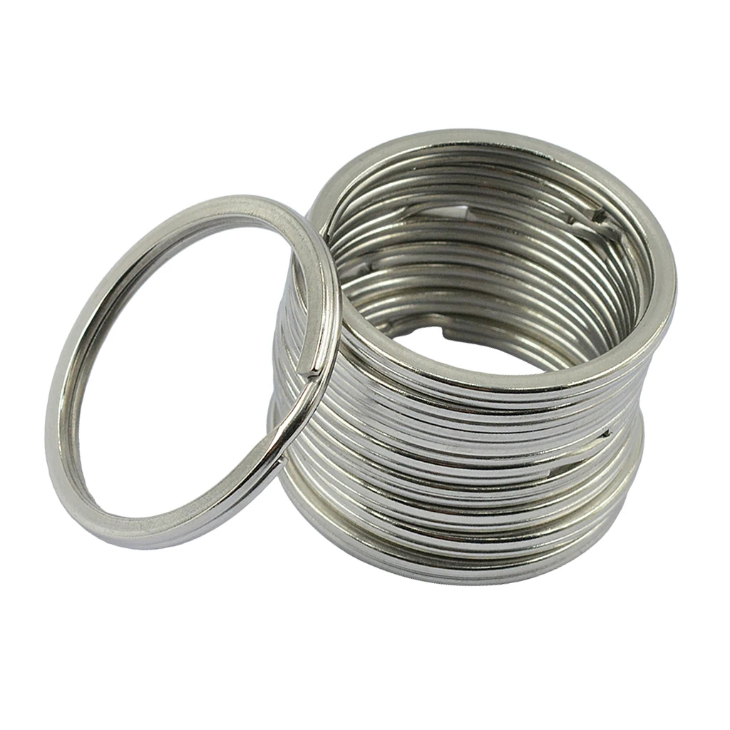 10 Pieces silver color Plated Key Chain Rings Jewelry Clasps Hooks DIY Jewelry Crafts Stainless Steel Split Ring 25mm 35mm 10 Pieces silver color Plated Key Chain Rings Jewelry Clasps Hooks DIY Jewelry Crafts Stainless Steel Split Ring 25mm 35mm