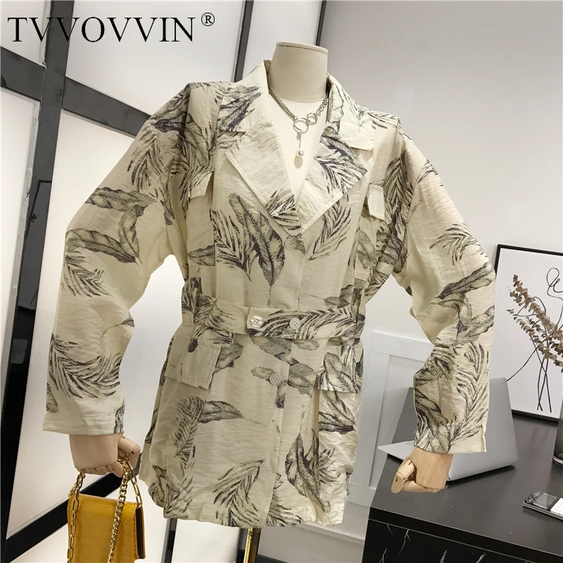 TVVOVVIN New Spring Summer 2019 Korea Style Single Breasted Turn-down Collar Print Pockets With Sashes Women Loose Coat F559
TVVOVVIN New Spring Summer 2019 Korea Style Single Breasted Turn-down Collar Print Pockets With Sashes Women Loose Coat F559