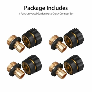 1 Pair/4 Pairs/8 Pairs Tap Adapter Universal Garden Hose Quick Connect Set 3/4 Inch Thread QP2
1 Pair/4 Pairs/8 Pairs Tap Adapter Universal Garden Hose Quick Connect Set 3/4 Inch Thread QP2