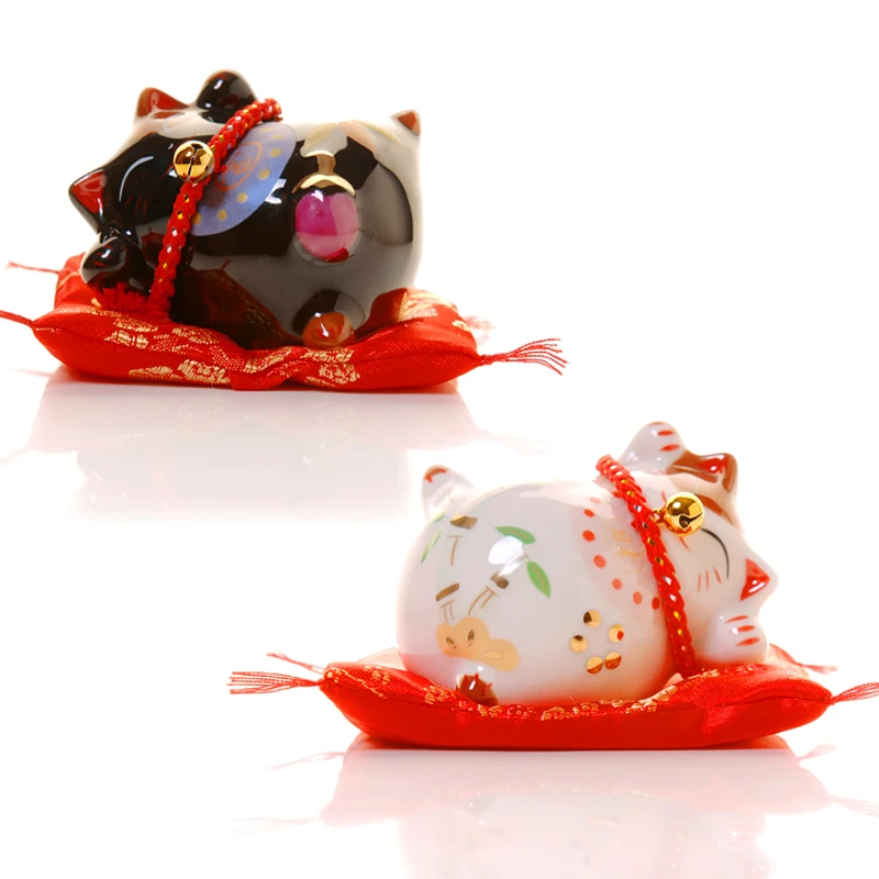 Lucky Fortune Black and White Lucky Cat Ceramics Cute Crafts Welcome Cats Household Products Hotel Decorations
Lucky Fortune Black and White Lucky Cat Ceramics Cute Crafts Welcome Cats Household Products Hotel Decorations