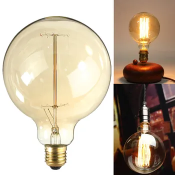 Retro Edison Light Bulb E27 220V 40W G125 Globe Filament Incandescent Ampoule Bulbs Vintage Edison Lamp
Retro Edison Light Bulb E27 220V 40W G125 Globe Filament Incandescent Ampoule Bulbs Vintage Edison Lamp