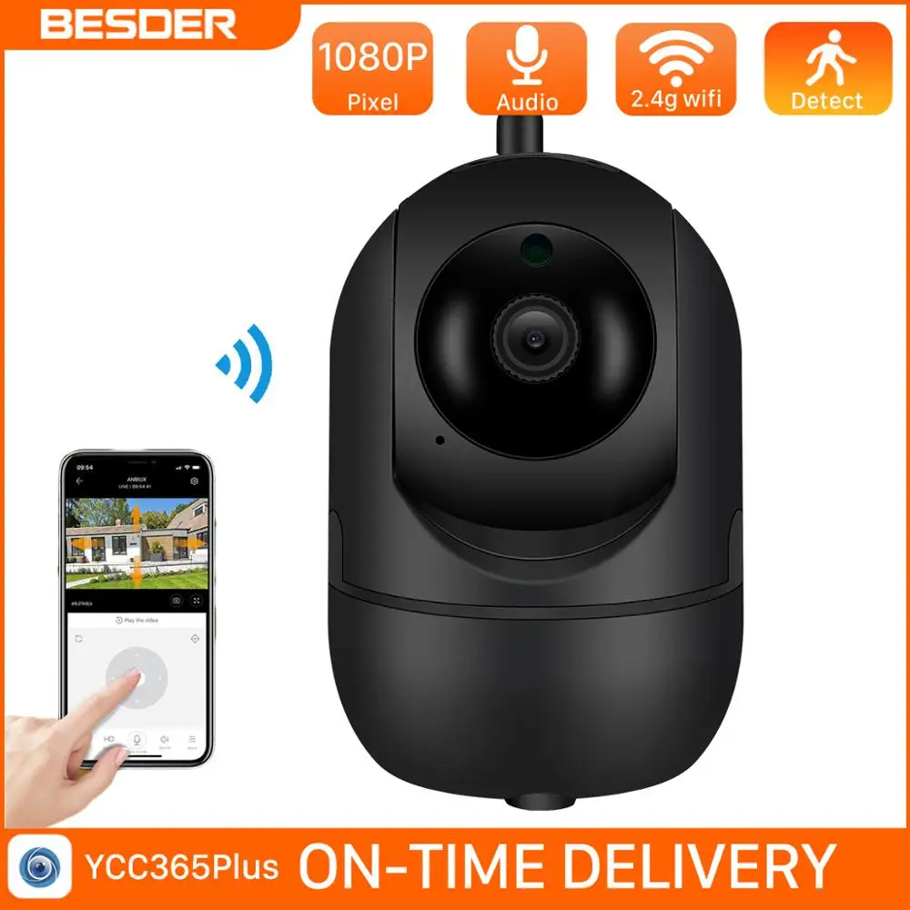 BESDER Mini HD 2MP Cloud Wireless Intelligent Auto Tracking Human IP Camera Home Security Surveillance CCTV Network Wifi Camera
BESDER Mini HD 2MP Cloud Wireless Intelligent Auto Tracking Human IP Camera Home Security Surveillance CCTV Network Wifi Camera
