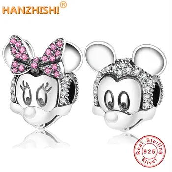 Fit Original Fine Charm Bracelet Beads 925 Sterling Silver Two-tone Minnie Mickey Portrait Clip Charm 2018 Winter DIY Jewelry
Fit Original Fine Charm Bracelet Beads 925 Sterling Silver Two-tone Minnie Mickey Portrait Clip Charm 2018 Winter DIY Jewelry