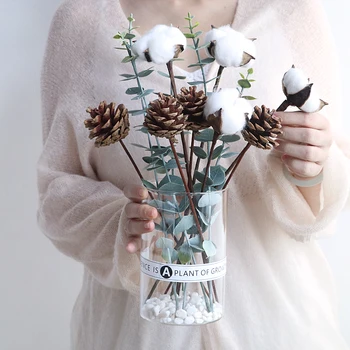 MODERN GLASS VASE+ARTIFICIAL FLOWER SET FIGURINES OFFICE FURNISHING DECORATION CRAFT LIVINGROOM FAKE DRIED COTTON FLOWER POT ART
MODERN GLASS VASE+ARTIFICIAL FLOWER SET FIGURINES OFFICE FURNISHING DECORATION CRAFT LIVINGROOM FAKE DRIED COTTON FLOWER POT ART