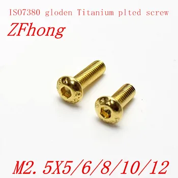 20pcs ISO7380 M2.5*6/8/10/12 Grade 12.9 Half Round Head Plating Titanium Gold Hex Screw
20pcs ISO7380 M2.5*6/8/10/12 Grade 12.9 Half Round Head Plating Titanium Gold Hex Screw