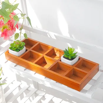 10 Grids Wooden Multifunctional Desktop Flower Pot Storage Box Creative Home Retro Succulent Plants Potted Plants Organizer Box
10 Grids Wooden Multifunctional Desktop Flower Pot Storage Box Creative Home Retro Succulent Plants Potted Plants Organizer Box